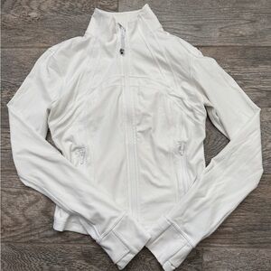 White Cropped Define Jacket